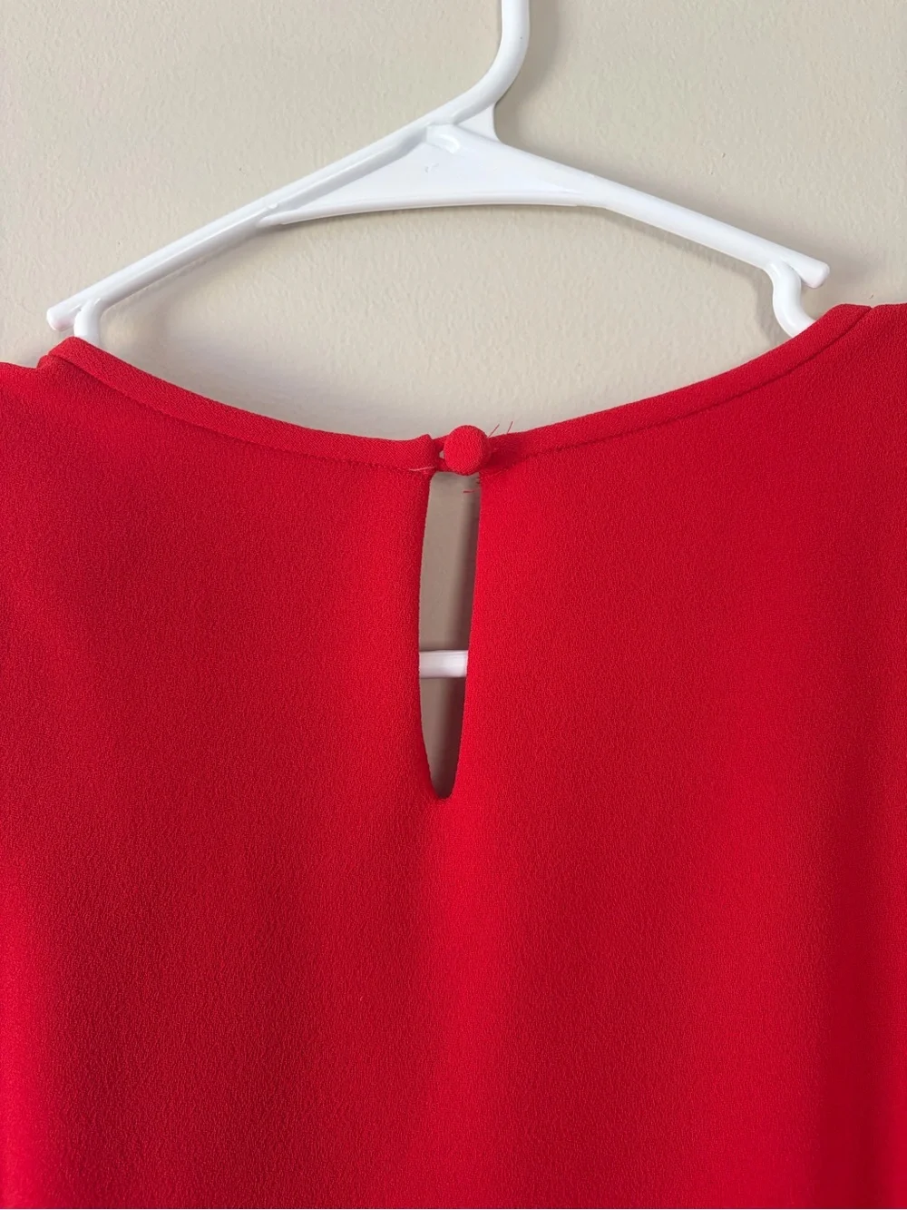 J. Crew Bright Red Cap-Sleeve Dress